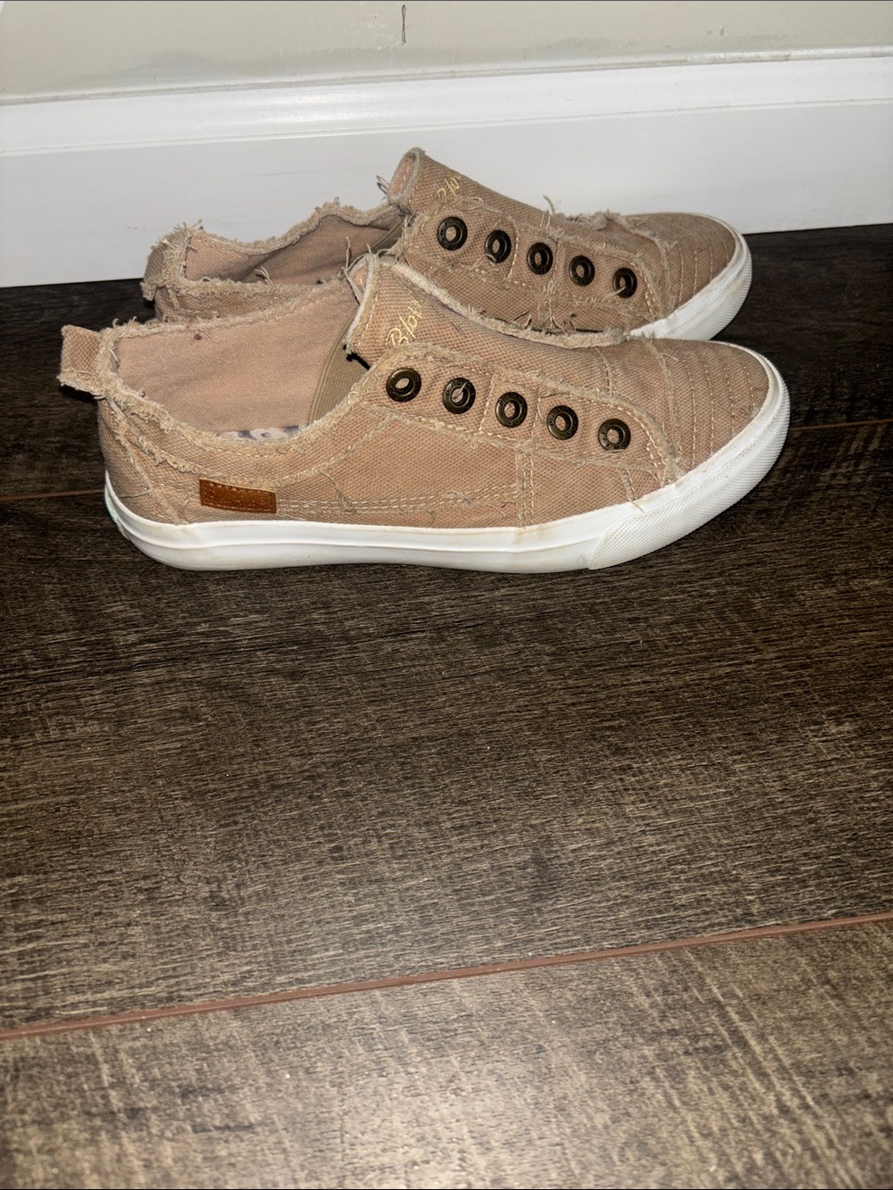 Blowfish Tan Slip-On Canvas Sneakers